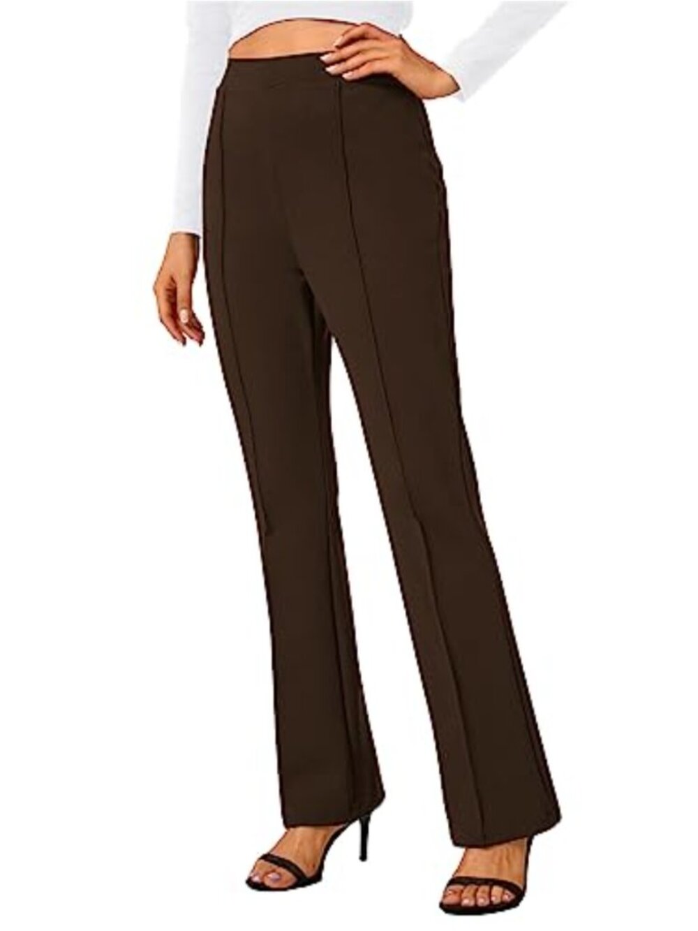 Women's Stretchy Yoga Dress Pants Bootcut High Waist Work Slacks